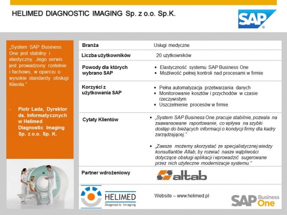 HELIMED DIAGNOSTIC IMAGING Sp. z o.o. Sp.K.